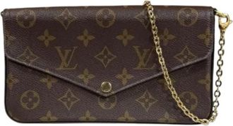 Louis Vuitton Pre-owned Vintage Monogram Pochette Schoudertas - Dames - Vintage Schoudertas - Bruin - ONE Size - Vintage