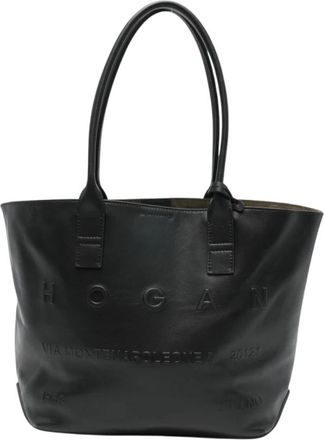 Hogan Kleine leren tote bag - Dames - Shoppers - Zwart - ONE Size - Leer - Tassen