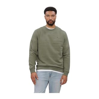 Tommy Jeans Hoodies & sweatvesten, Heren, Groen, XL, Heren Truien Vesten Tjm Reg S Flag Crew Ext