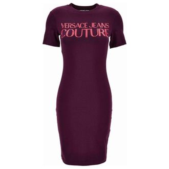 Versace Jurken - Dames - Korte kleedjes - Paars - 2XS - Kleedjes
