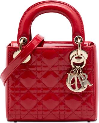 Dior Pre-owned Dior Mini Patent Cannage Lady Dior Ladies LSJNH3WY2NXYF46V