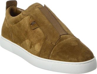 Christian Louboutin St Louis Suede Slip-On Sneaker