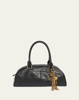 Chlo&eacute; Bowling Shoulder Bag in Leather