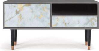 StoryZ Mueble de TV blanco claro 1 cajón y 1 puerta L 115 cm