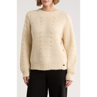 Love Token Gail Sweater in Ivory at Nordstrom Rack, Size Medium