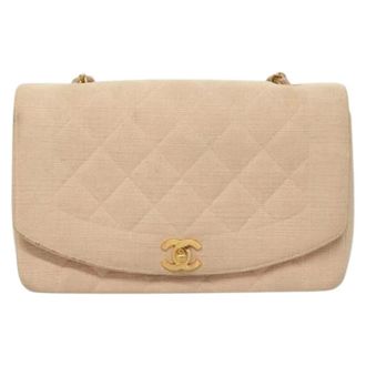 Chanel Pre-owned Vintage Diana Flap Bag - Dames - Pre-owned - Beige - Maat: ONE Size