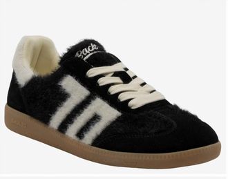Back70 Womens Mohair Sneakers In Black Butter