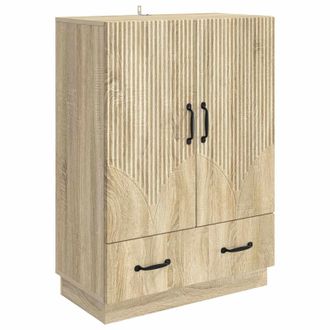 vidaXL Aparador Roble Sonoma 66 X 34,5 X 92 Cm Madera De Ingenier&iacute;a Vidaxl