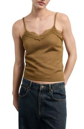 Mango Mustasa Knit Camisole in Ochre at Nordstrom Rack, Size Large