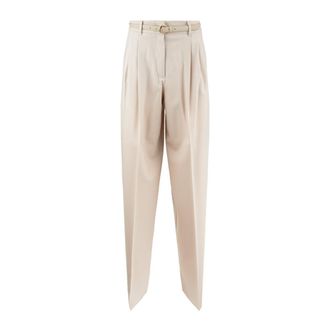 Max Mara Natural Wool Knit Pants