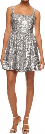 Sachin & Babi Quinn Sequin Mini Dress In Silver