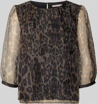 Christian Berg Regular Fit Bluse aus Viskose mit 3/4-Arm in Beige, Größe 34