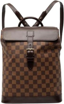 Louis Vuitton Pre-owned Backpacks, female, Brown, Size: ONE SIZE Pre-owned Canvas Backpack