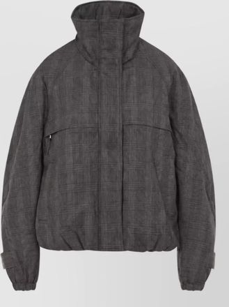 Acne Studios checked wool-blend sleeveless jacket