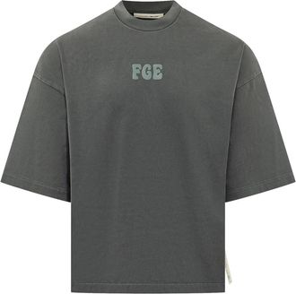 Fear of God T-shirt met korte mouwen - Heren - T-shirts - Grijs - S - Tops