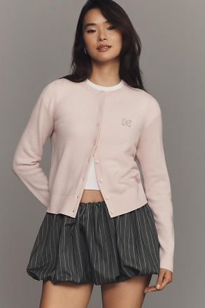 Maeve The Juliet Cashmere Cardigan Sweater: Logo Edition by Maeve