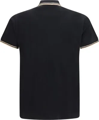 Vivienne Westwood Mens Black Cotton Polo Shirt
