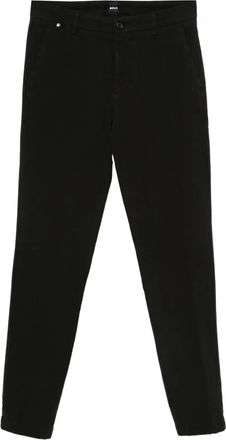 BOSS Pantaloni dritti in misto cotone - Nero