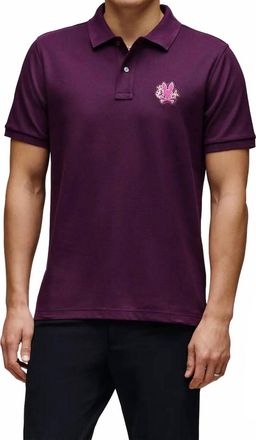 Psycho Bunny Auguste Pique Polo In Potent Purple