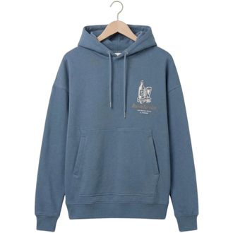 Rester&ouml;ds Jay Hoodie met print op de rug - unisex - Sweatshirts & Hoodies - Blauw - Maat: S Katoen