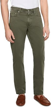 AG - Adriano Goldschmied Everett Slim Straight Pants Mens Casual Pants Sulfur Fern Springs : 31 32, Cotton/Denim/Elastane