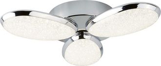 Searchlight Searchlight Lori - Integrated LED Flush Multi Arm Ceiling Light Chrome, White