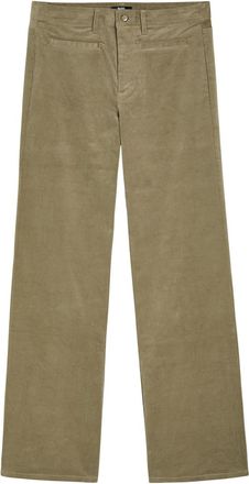 Paige Leenah Wide-leg Corduroy Trousers - Olive - 8 (W27 / UK8-10 / S)