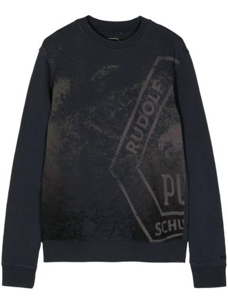 Puma Sweater met print - Zwart