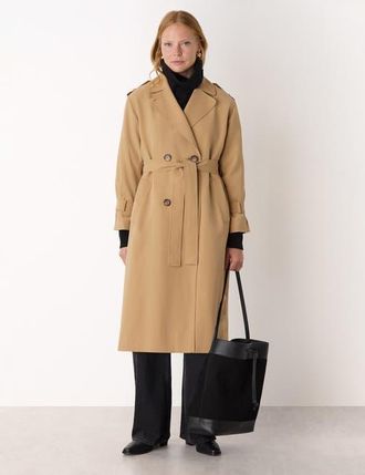 Whistles Riley Trench Coat in Neutral at Nordstrom, Size 14