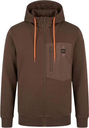 Blauer City Sweatshirt - Heren - Vesten met rits - Bruin - XL - Hoodies & sweatvesten