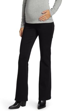 1822 Denim Womens Better Butter Slim Bootcut Maternity Pants in Black at Nordstrom, Size 24