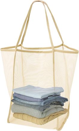 Generic Mesh Beach Bag - Mesh Tote Bag | Foldable Summer Travel Bag | Lightweight Reusable Breathable Transparent Shopping Bags For Camping Water Park Lake Tr