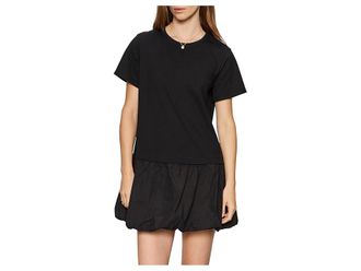 Sanctuary For Keeps Bubble Shirtdress Womens Dress Black : LG (US 10-12), Cotton