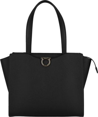Ferragamo Gemini Leather Shoulder Bag