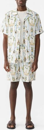 Camilla Mid Length Walk Shorts In Venus On A Vespa