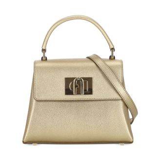 Furla 1927 Mini Top Handle - Dames - Tassen - Geel - Maat: ONE Size Zijde
