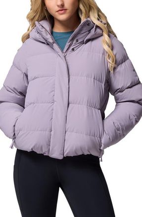 Columbia Amaze Puff Hooded Jacket in Shale Purple at Nordstrom, Size Large