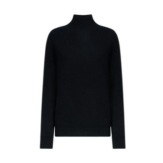 Dondup Polo Neck Jumper - Dames - Coltruien - Zwart - L - Wol - Truien & Vesten