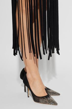 Jimmy Choo London Heeled Shoes Love SB 85, Womens, Black