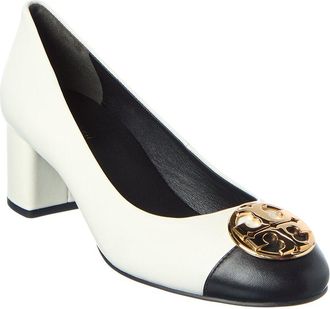 Tory Burch Chelsea Cap-Toe Leather Pump