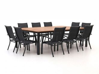 Bellagio la vita attrattiva Bellagio Lugo/Linosa 240x160cm dining tuinset 11-delig stapelbaar