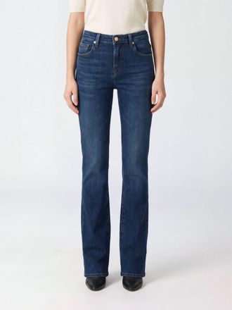 7 For All Mankind Jeans slim fit a vita media modello Slim in denim stretch