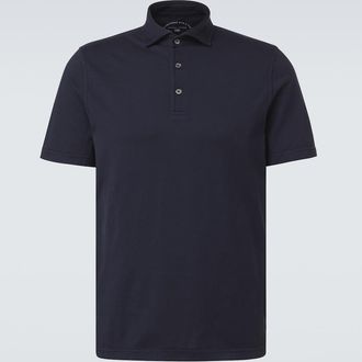 Fedeli Cotton jersey polo shirt