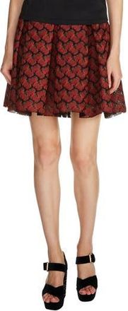 Maje Pleated Lace Skirt in Red at Nordstrom Rack, Size 1