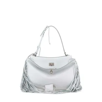 Balenciaga Chalk Leather Small Rodeo Handbag White T Domesticated Calf Le Borse A Mano