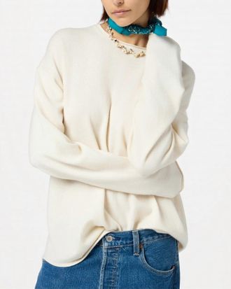 Guest In Residence Oversized Crew Sweater In Cream