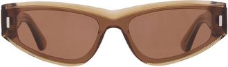 Calvin Klein Green Irregular Unisex Sunglasses CK24534S 278 54