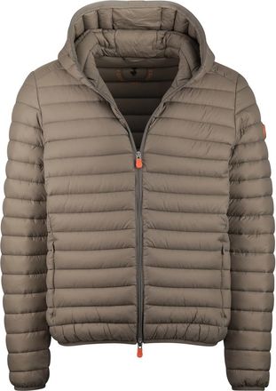 Save The Duck Bruin zomerjas Save the Duck gewatteerd nylon capuchon