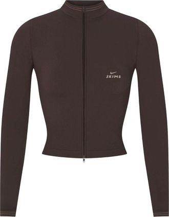 Nike (WMNS) Nike x SKIMS Ribbed Seamless Zip Up Crop Jacket Phoenix TPLSL11145W-PHR