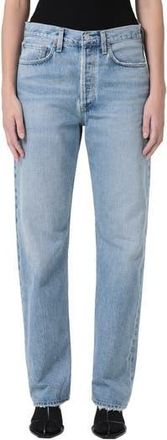 A Gold E Kelly High Waist Relaxed Straight Leg Jeans in Harmonic at Nordstrom Rack, Size 24